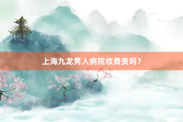 上海九龙男人病院收费贵吗？